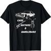 Camiseta Clásica de Montar Coches Guitarras Motocicletas