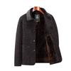 Men's Corduroy Lapel Cotton Jacket - Plus Velvet Thickened, 2025 Autumn/Winter Style for Middle-Aged & Elderly Dads