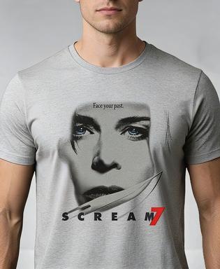 2026 Summer New Style Scream 7 Movie HighQuality Fashion Comfortable Mens Printed Roundneck TShirt