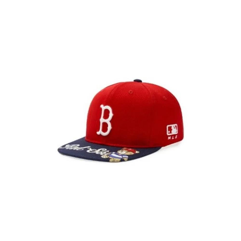[MLB] Cap NQK 7ACPC035N-43RDD Monobear Snapback Boston Red Sox F3