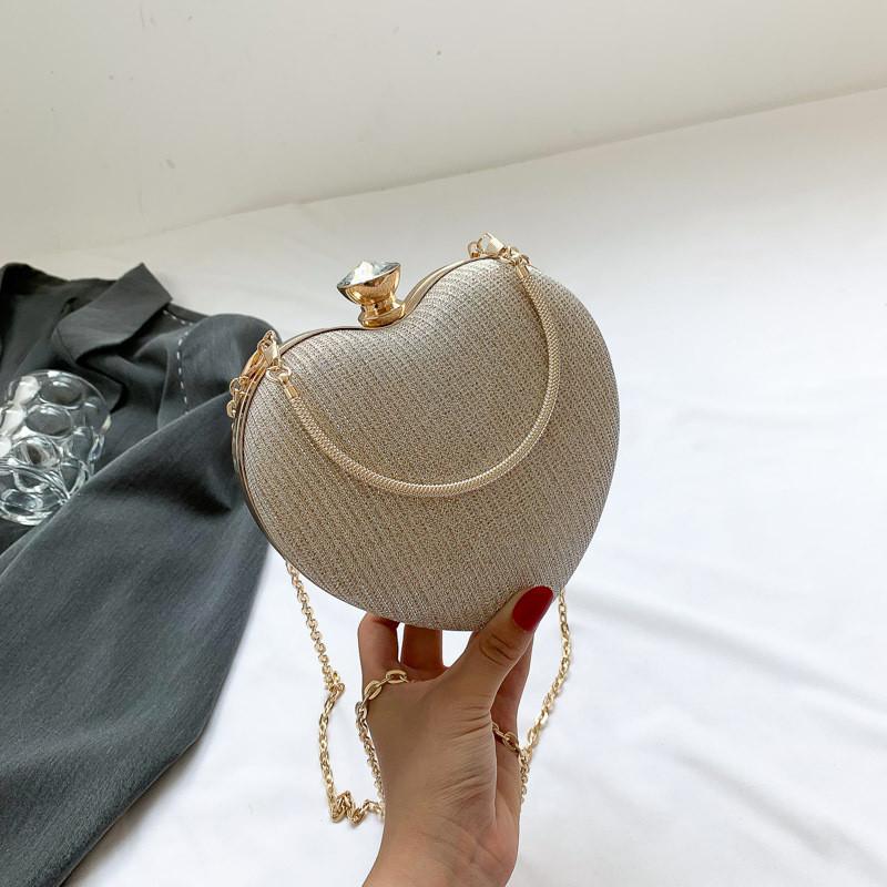 Stylish Heart-shaped Crossbody Bag For Women Trendy Summer 2023 Pu Leather