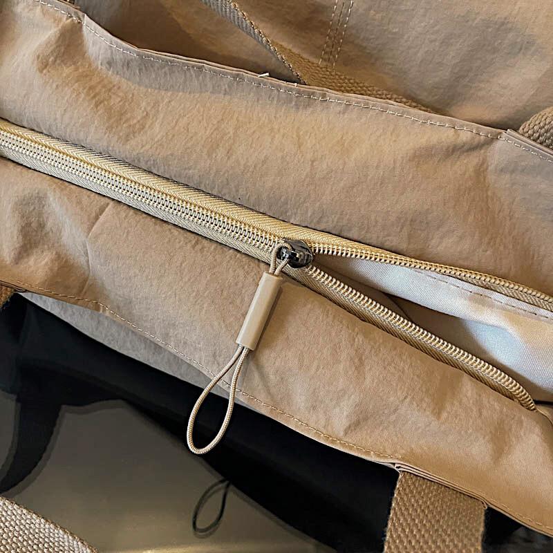 Minimalist Nylon Tote Bag with Spacious Design and Durable Handles Perfect for Everyday Use and Shopping