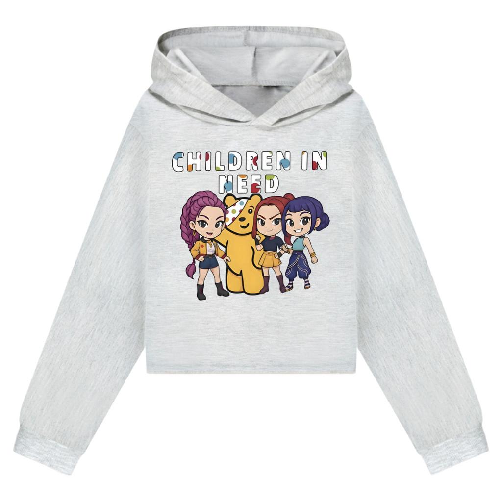 5103 Kids Girls POP Singer Rumi Mira Zoey Printed Casual Long Sleeves Hoodies Sweatshirt Top