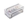 Faltbare transparente Schuhaufbewahrungsbox mit Deckel - Staubdichter Behälter für Schuhe und Stiefel