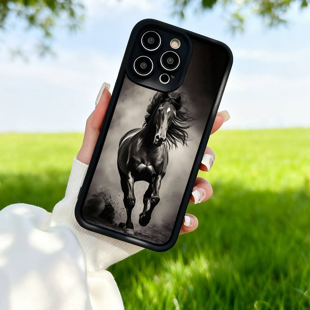 Horse TPU Phone Case For IPhone 17 16 15 14 13 12 11 Pro Plus Max Protection Cover