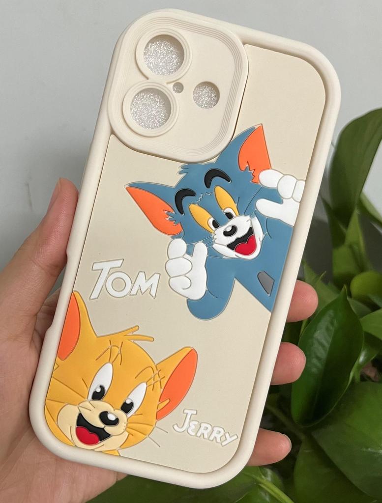 Creative 3D Cartoon Mouse Cat Silicone Phone Case for IP16 Pro Max/15/14/13/12
