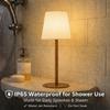 EZVALO Spa-Like Shower Lamp – IP65 Waterproof Bathroom Lamp, Rechargeable Cordless Mood Light, 3 Color Temps for Relaxing Bathroom & Bathtub