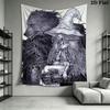 Ranni Moon Wall Hanging Printed Fabric Blanket Decorative Tapestries for Bedroom Living Room Home Decor