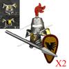 Medieval Military Soldiers Figures MOC Building Blocks Castle Black Eagle Wolf Octopus Griffin Ancient Knight Waffen Bricks Toys