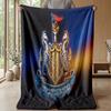 Coperta in Flanella con Stampa del Newcastle United Football, Coperta Morbida Calda Leggera per Divano Letto Campeggio