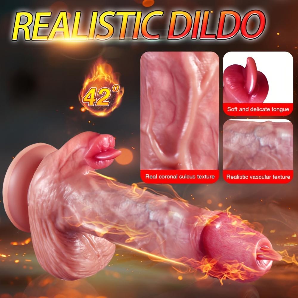 Realistický vibrační masturbátor s vibračním dildem pro ženy bezdrátový dálkový ovladač Vyhřívání vaginální masážní tyčinkou G bodová stimulace Sexuální hračky