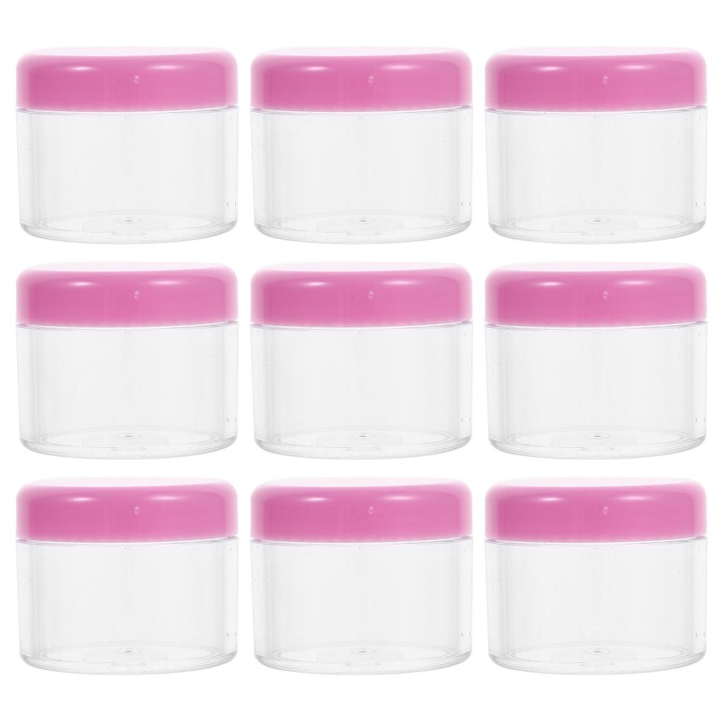 12Pcs Refillable Containers Leak-Proof Small Travel Cream Jars Portable Lightweight Lotion Dispenser for Face