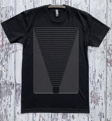Unisex VIBRATIONS Geometrisches Kinetisches Energie Muster Siebdruck Einfaches T-Shirt Persönlichkeit Hochwertiger Druck Kunst Ästhetische Oberteile