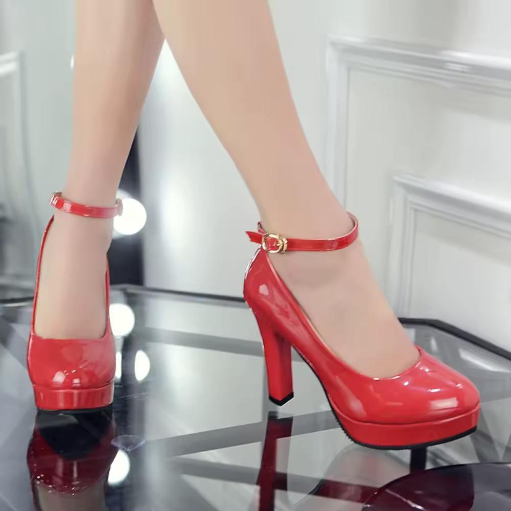Women's Spring High Heels Casual Shoes Solid Color Wedge Shoes