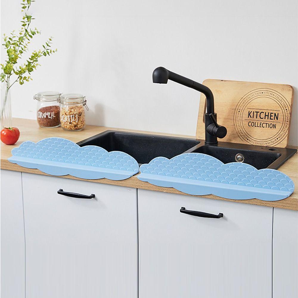 Silicone Sink Splash Guard Reusable Countertop Heighten Baffle Sink Guard Baffle  Home Kitchen