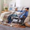1PC Bakuman Print Flannel Blanket, High Quality All Seasons, Home Decor, Warmth and Comfort, Perfect for Christmas Gifts