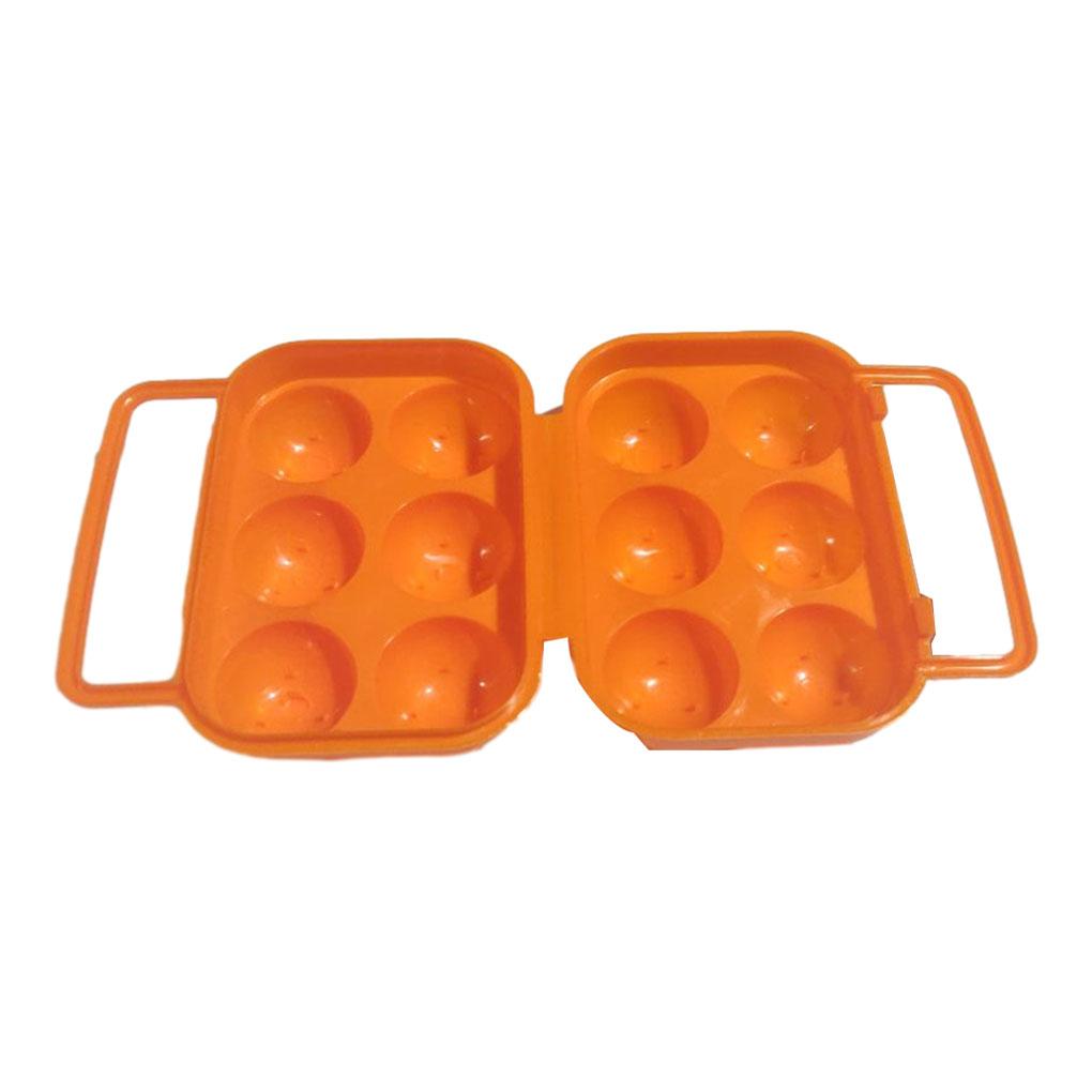 Eierboxen mit Doppelverschluss und Schäkel, PP-Eierhalter, Aufbewahrungsboxen für Camping