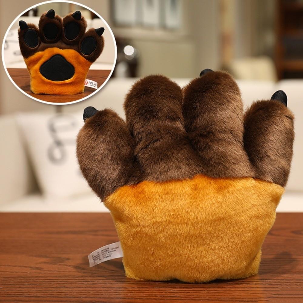 Stuffed Toys Faux Tiger Paw Gloves Furry Texture Bear Paw Plush Gloves  Anime Convention