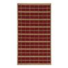 Red Striped Woven Rug 60x110