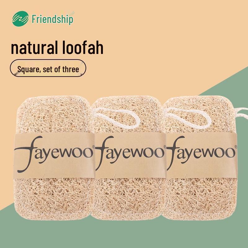 Natural Loofah Dish Brush - Durable Non-Stick Cleaning, Gentle On Hands, Ideal for Kitchen Use.