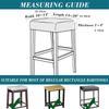 Square Elastic Bar Stool Covers Square Chair Cover Anti-Dirty Seat Covers Home Chair Protector Barstool Stretch Chair Slipcover
