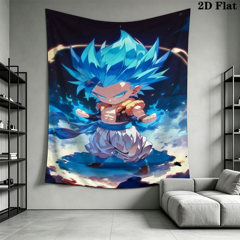 Vegeta Wall Tapestry Aesthetic Wall Hanging Printed Fabric Blanket Decorative Tapestries For Bedroom Living Room Home Decor