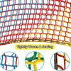 Double-Layer Playground Safety Net Durable Nylon Mesh Vibrant Color Easy Installation for Tree House Backyard Climbing Cargo
