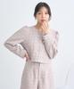 Music Cardigan Cut Tweed Short Jacket for Pink Beige [Earth & Ecology] Women,