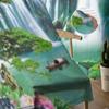 Mountain Landscape With Waterfalls Tulle Window Curtain For Living Room Bedroom Voile Sheer Curtains Kitchen Treatments Drapes