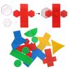 Dzieci 3D Geometryczne Klocki Matematyczne Zabawki Odłączany Kostek Powierzchnia Rozszerz Parafialne Materiały Edukacyjne Sensoryczne Zabawki Edukacyjne