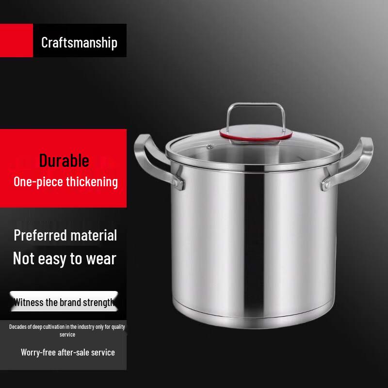 

304 Stainless Steel Deep Stockpot with Lid