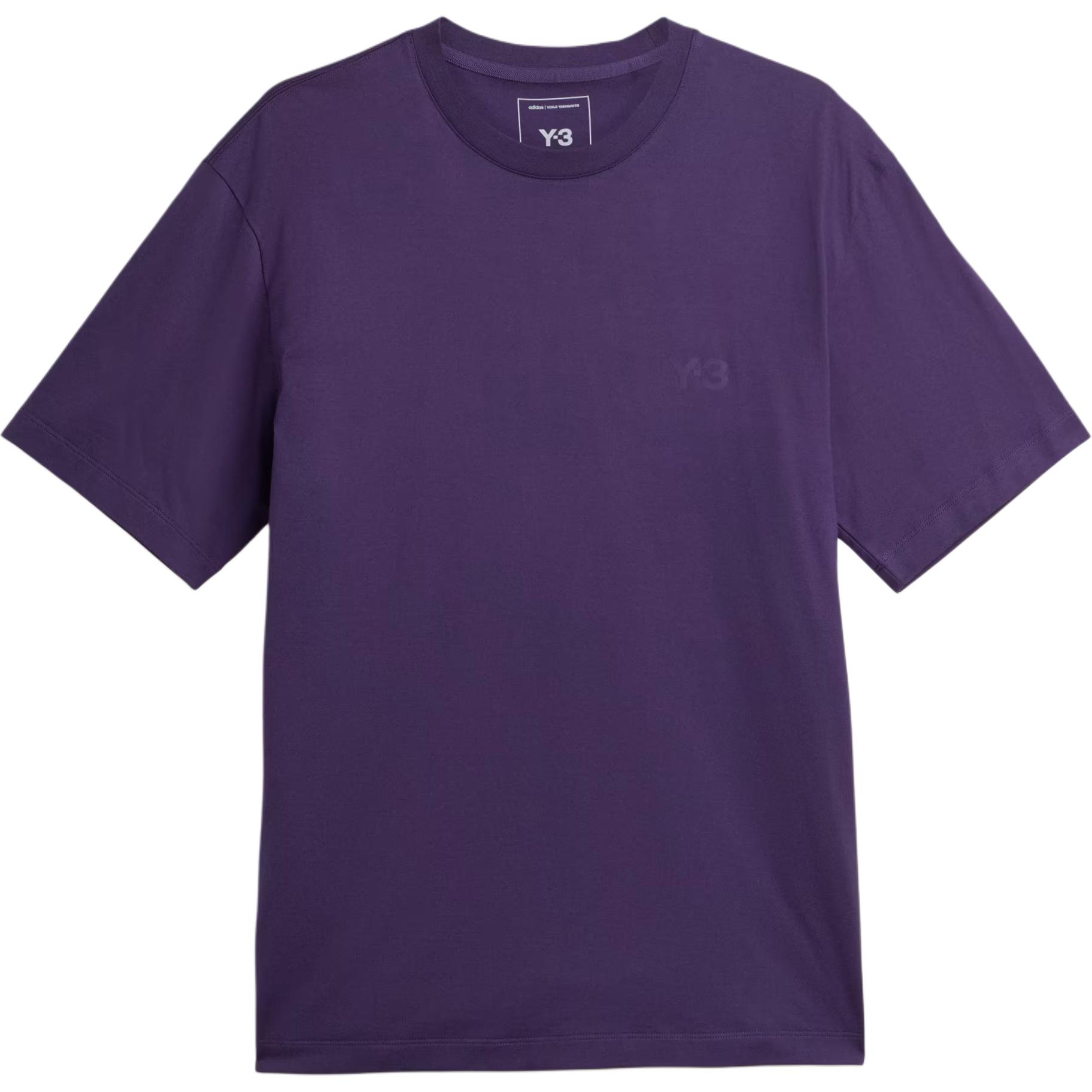

Y-3 Logo Crew Neck Short Sleeve T-Shirt Unisex T-Shirts Purple KA9777 XS
