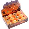 LED Candles - AIMOONSA - Halloween Pumpkin - 12 Pieces - Flickering Orange Light - Flameless - Battery Powered