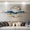 Large Nordic Luxury Wall Decoration Creative Home Decoration Wall 3D Wall Hanging Living Room Decoration Accessories With Lamp