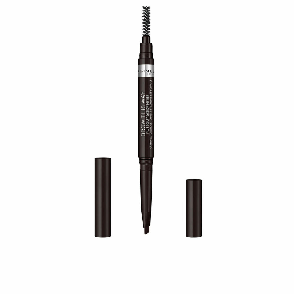 

Карандаш для бровей Rimmel London Brow This Way № 04 Мягкий черный 0,25 г