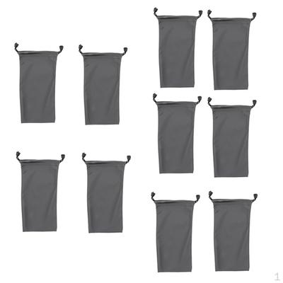 10 Pcs Nylon Drawstring Bag Pouches for Stuff Cellphone Mp3