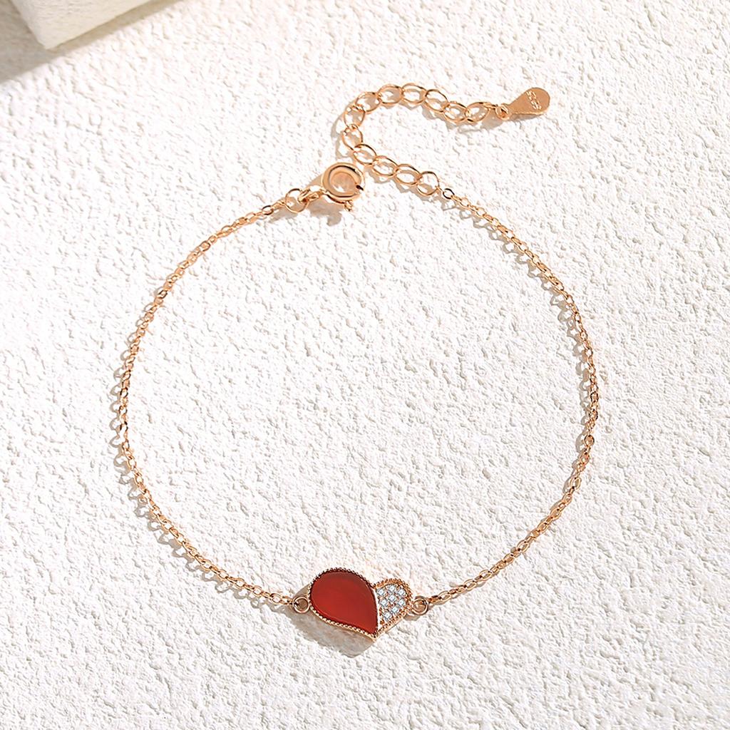 Tancise 925 Sterling Silber Zirkon Armband Schmuck Geometrische Perlenkette Gliederarmbänder Mode Feines Hochzeitsgeschenk für Freundin Frauen