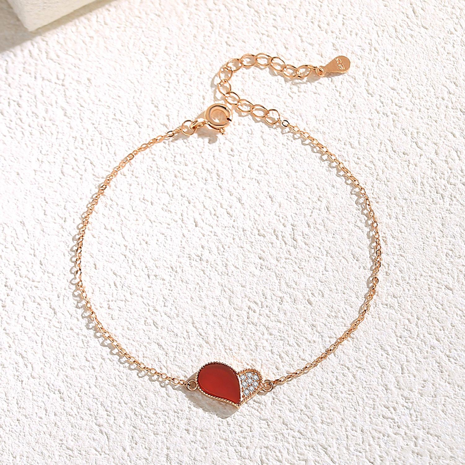 

Танциз Стерлингового Серебра 925 пробы с Цирконом Браслет Ювелирные Изделия Геометрический Бисер Цепи Браслеты Мода Изящный Свадебный Подарок для Подруги Женщины розового золота