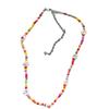 Bohemia Style Colorful Flower Beads Necklace for Women Girls Summer Vacation Decorations Necklace Beach Party Jewelry Gifts New