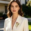 Broche Speld Verse Bloemen Compacte Legering Bloemenhouder Handvormige Houder Past op Jurken Overhemden Veelzijdig Speldje