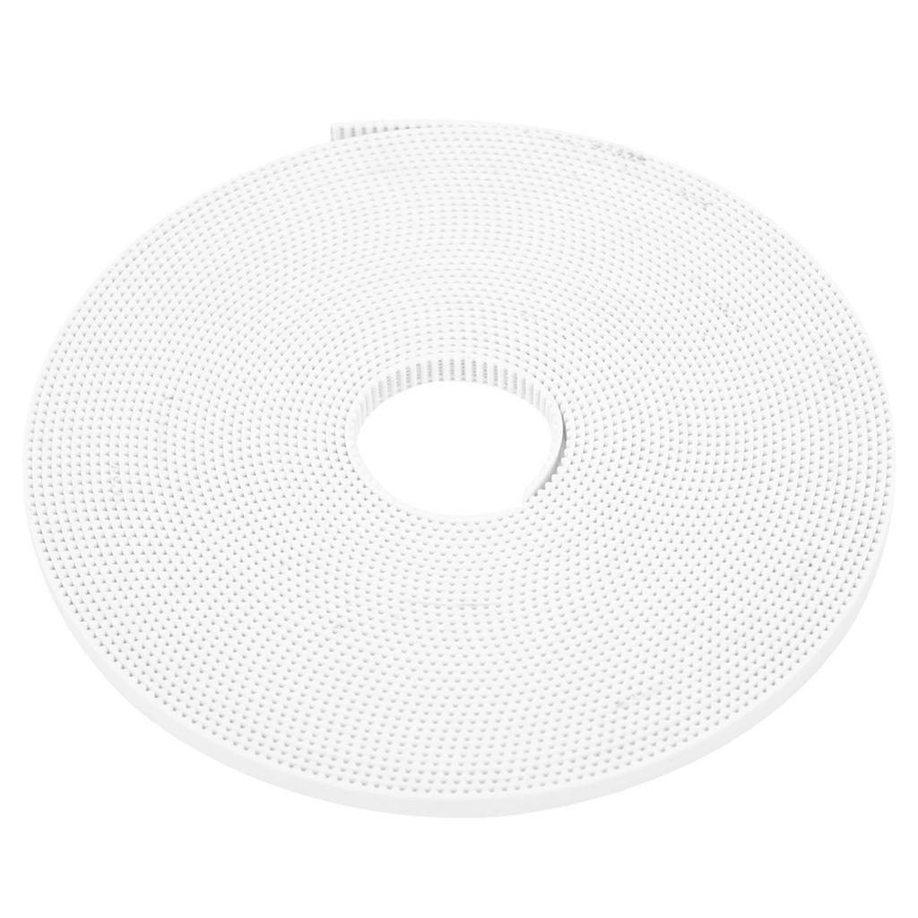 Synchronous Belt White NonSlip Timing Cogged Toothed Strip with Steel Core 2GT6mm(10 Meters )