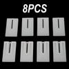 8pcs Toilet Shims High-quality Soft Plastic Stackable Transparent