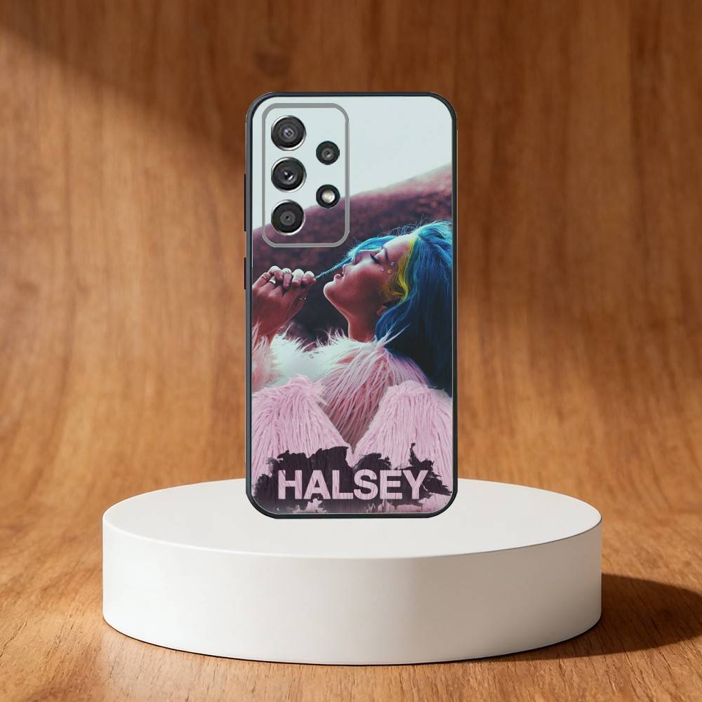 Singer H-Halsey Phone Case For Samsung S25,S24,S21,S22,S23,S30,Ultra,S20,Plus,Fe,Note,10,9,5G Black Cover