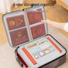 Large Capacity Passport & Document Storage Box - Family Organizer with ID, Certificate, and Card Holder