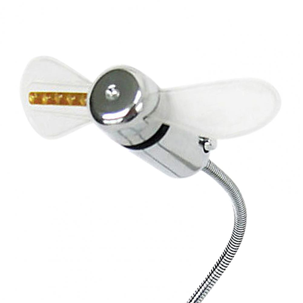 USB Design Desktop Fan Adjustable ABS Energy-saving Luminous Cooling Fan for Dormitory