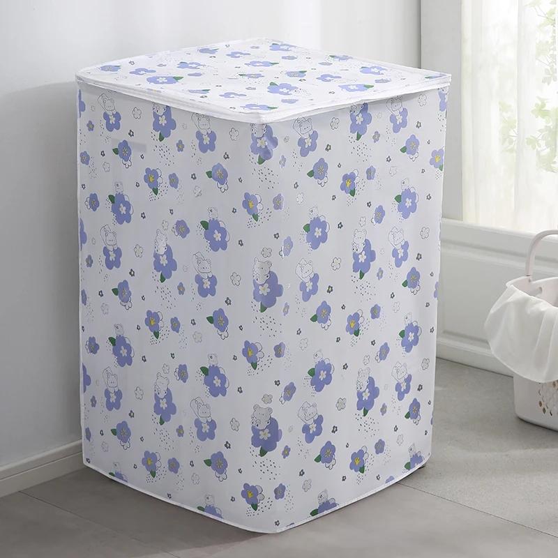 

Чехол для стиральной машины, водостойкий, гладкий, пылезащитный чехол, многофункциональный, с бытовым принтом, пригодный для вторичной переработки, туалетная комната, высокое качество, новый 60x63x87CM