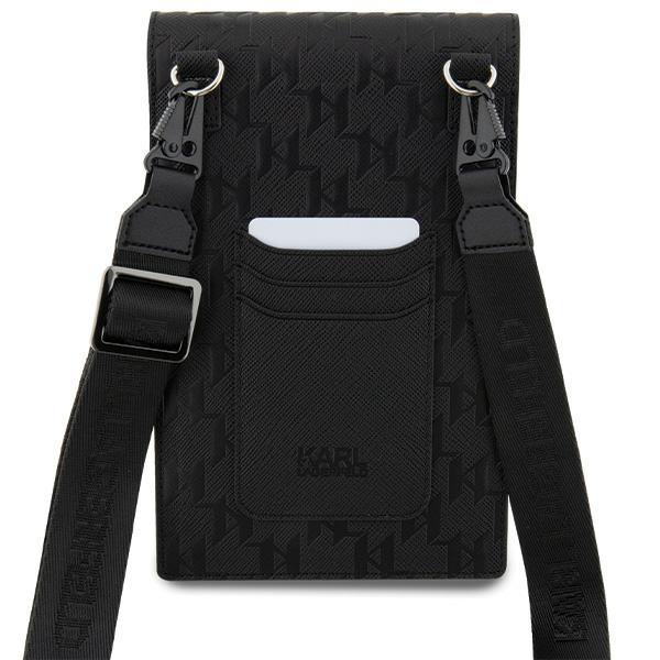 Karl Lagerfeld Torebka Klwbsakhpck Czarny/Black Saffiano Monogram Choupette