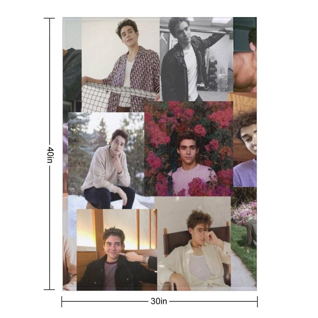 Joshua Bassett pic collage Throw Blanket Loose Giant Sofa sofa bed Luxury Brand Blankets