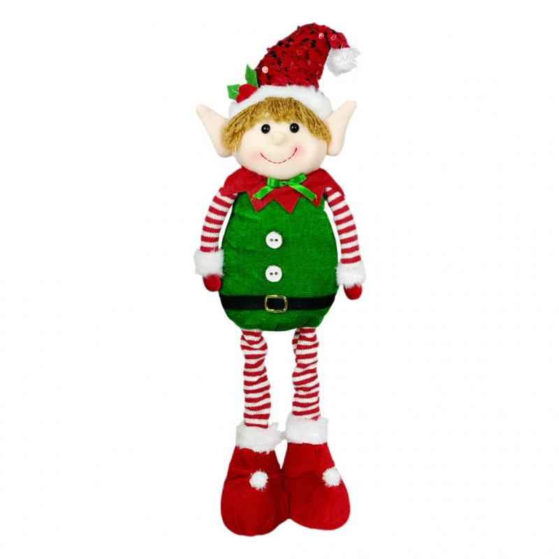 Dehnbarer hängender Bein-Elfenpuppe - Weihnachtsdekoration & Geschenk