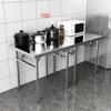 Yuanzu Thickened Stainless Steel Folding Table